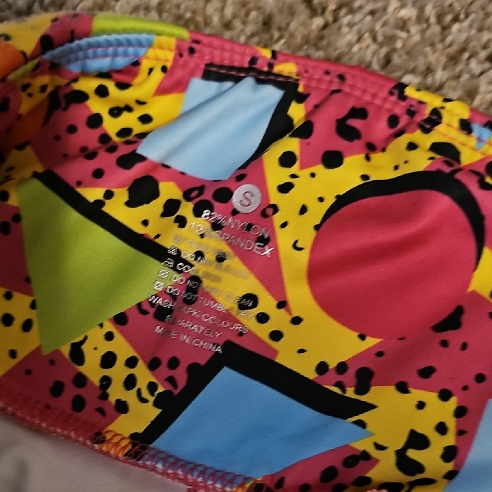 Colorful Geometric Pattern Skirt - Picture 2 of 4